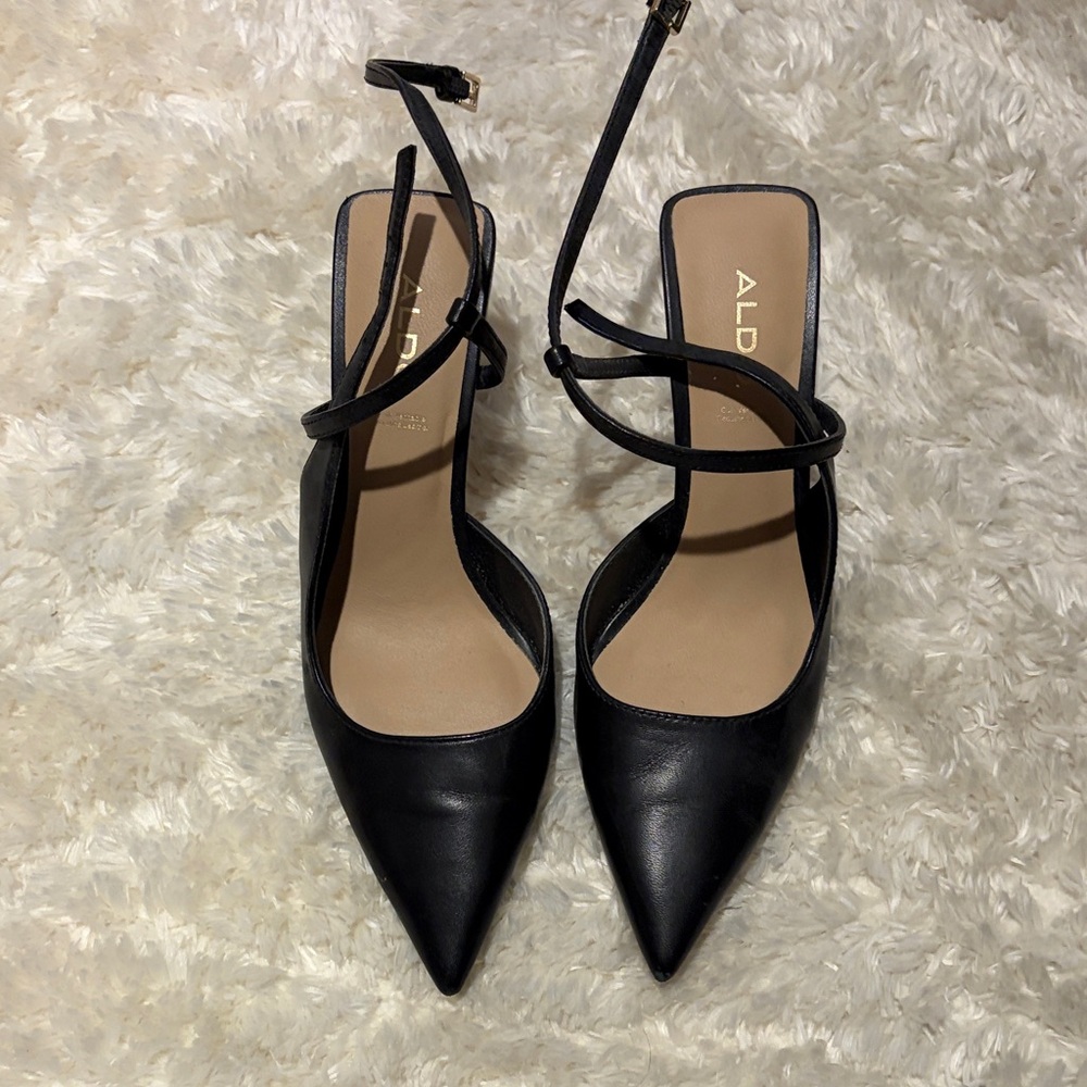 Aldo Elegant Black Pointed Heels